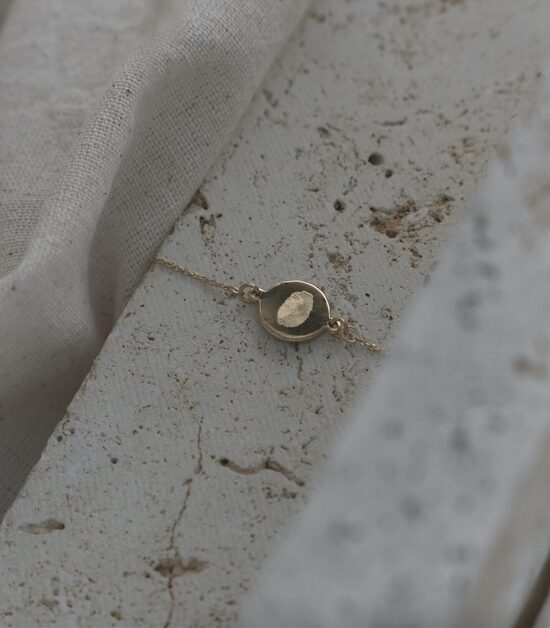 UNO // ujjlenyomat karkötő - 14k Arany vermeil